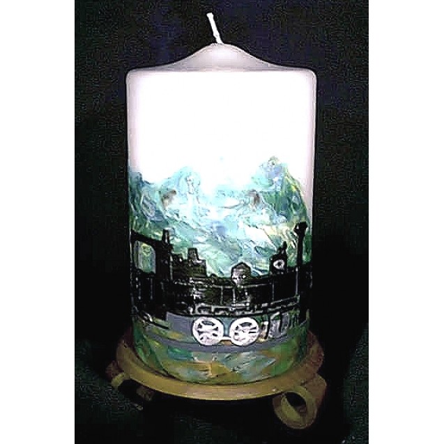 Kerze "Dampflok"