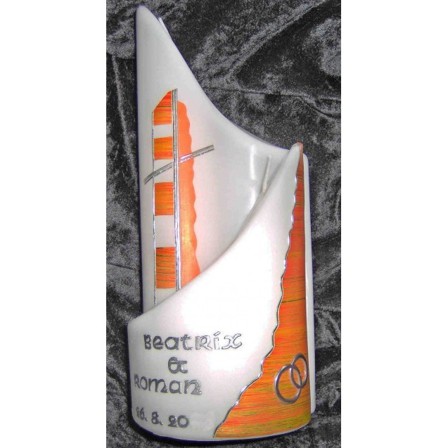 Hochzeitskerze "ModernArt"