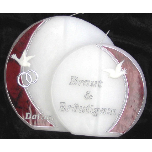 Hochzeitskerze "WeddingRings"