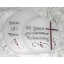 JubilÃ¤umskerze "Eiserne Hochzeit"