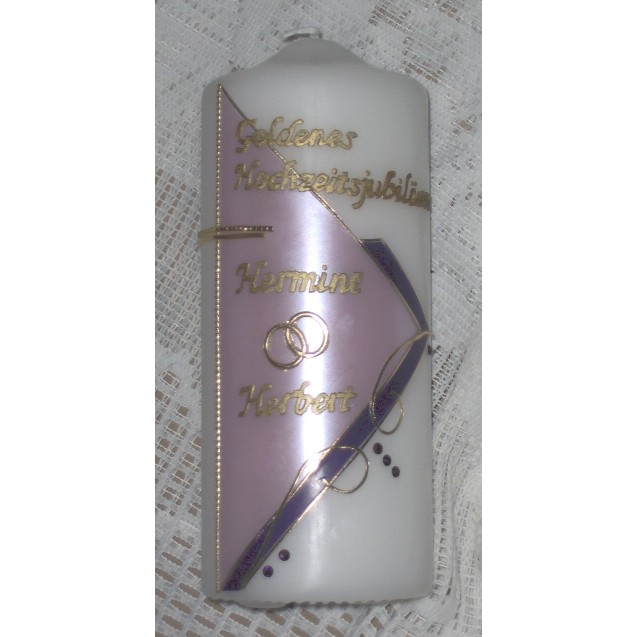 JubilÃ¤umskerze "Flieder"