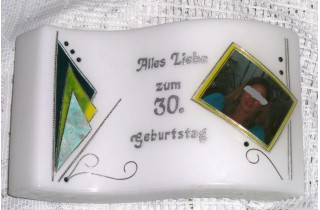Geburtstagskerze "Foto"