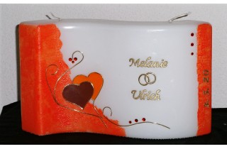 Hochzeitskerze "Bordeaux"